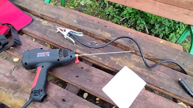 Сварочный аппарат из Китая, размером с фен. Ручной Электрический сварочный аппарат 220 в 3000 Вт. смотреть онлайн