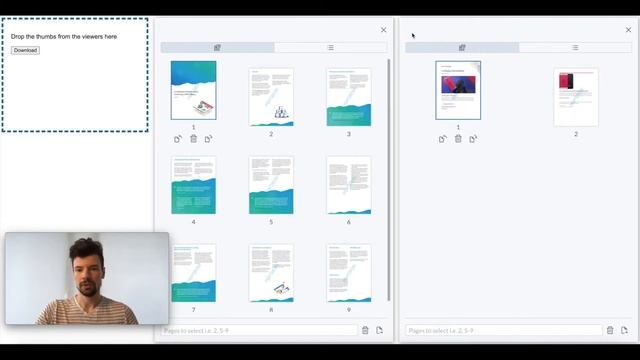 How to split and merge PDF - Document Assembly from multiple PDFs using JavaScript & React смотреть онлайн