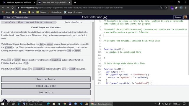 11 Freecodecamp Js11 Return A Value From A Function With Return Global Scope And Functions 1 смотреть онлайн