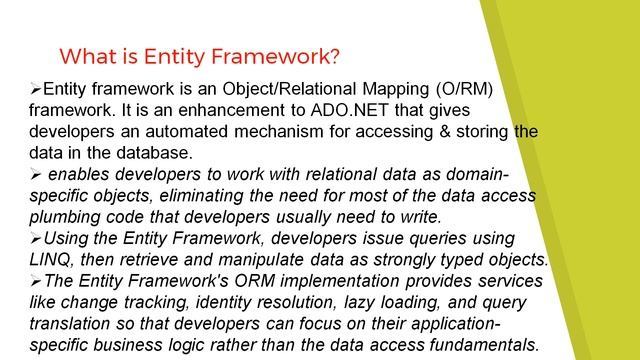 Entity Framework Introduction смотреть онлайн