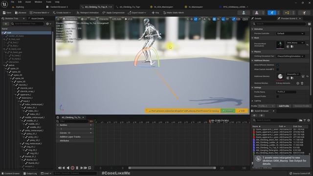 Unreal Engine 5 Retargeting Root-motion Animations UE4 to UE5 смотреть онлайн