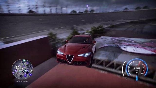 Need For Speed Heat - 2016 Alfa Romeo Giulia Quadrifoglio - Car Show Speed Jump Crash Test . смотреть онлайн
