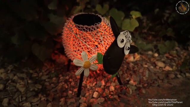 Барашек на солнечной батарее - садовый светильник смотреть онлайн