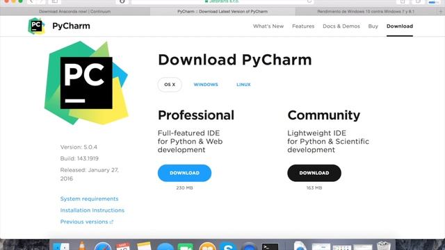 Instalar Python Para MAC (Pycharm y Anaconda) смотреть онлайн