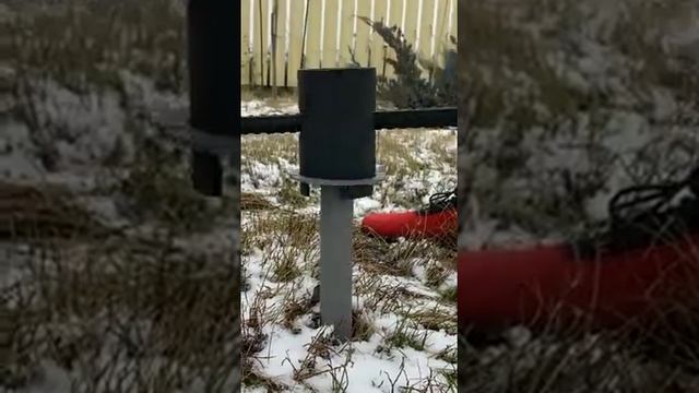 Ручной монтаж опоры под садовый светильник или теплицу смотреть онлайн