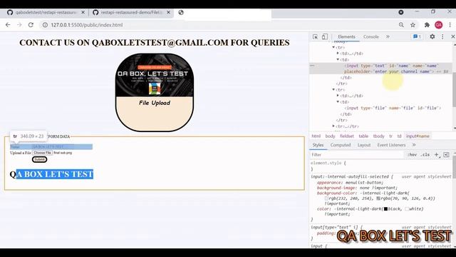 Part 9 - Rest Assured - POST Request - File Upload - multipart/form-data Request смотреть онлайн