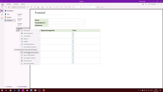 Seitenvorlagen in OneNote für Windows 10 | Malter365.de смотреть онлайн