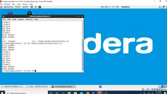 Wordcount program in Hadoop using Cloudera platform смотреть онлайн