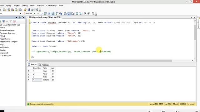 SQL Server Identity смотреть онлайн