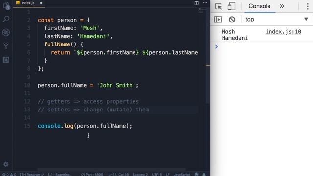 JavaScript Getters and Setters | Mosh смотреть онлайн