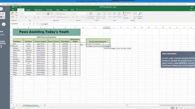 Excel Module 5 SAM Exam Average IF смотреть онлайн