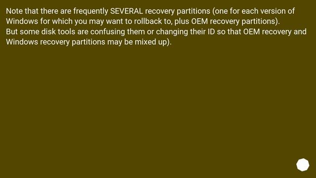 What is this Recovery Partition for on a fresh installation of Windows? смотреть онлайн