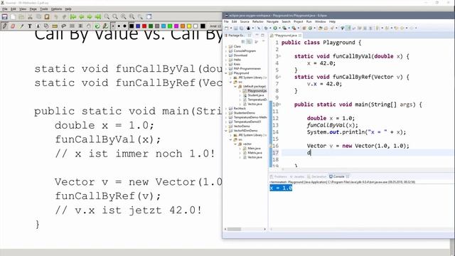 ? JAVA | Methoden 07 - Call By Value vs. Call By Reference смотреть онлайн