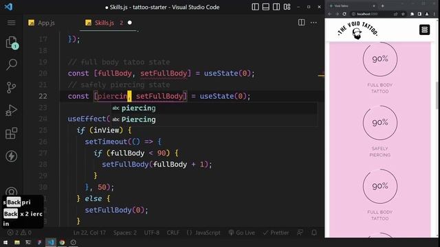 Build A Tattoo Studio Website Using React JS, Tailwind CSS And Framer Motion смотреть онлайн