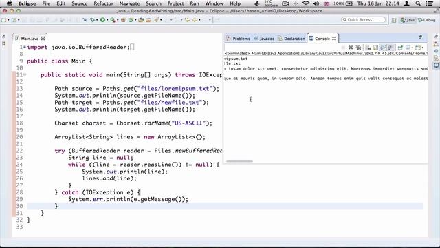 ۱۹- خواندن و نوشتن متن در جاوا Java смотреть онлайн