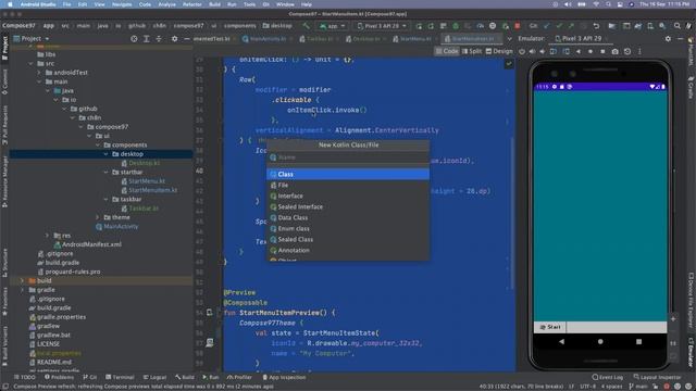 #3 Live Code | Coding Desktop and Icon | Building Windows 97 NotePad Using Jetpack Compose смотреть онлайн