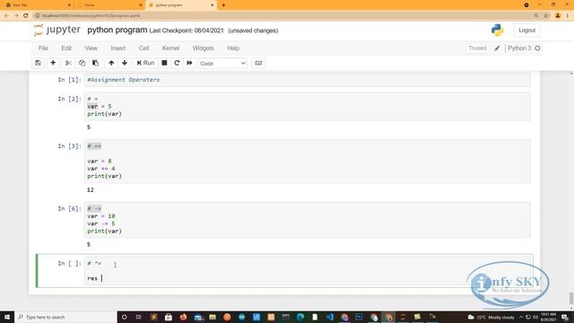 Python Assignment Operators | Python Operators | Assignment Operators in Python #11 смотреть онлайн