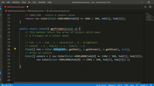 How To Make COLOUR PALETTE GENERATOR In JAVA | Mini Project With Source Code смотреть онлайн