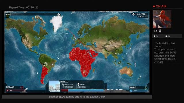 DeathofRats09's Live PS4 Broadcast . Plague Inc смотреть онлайн