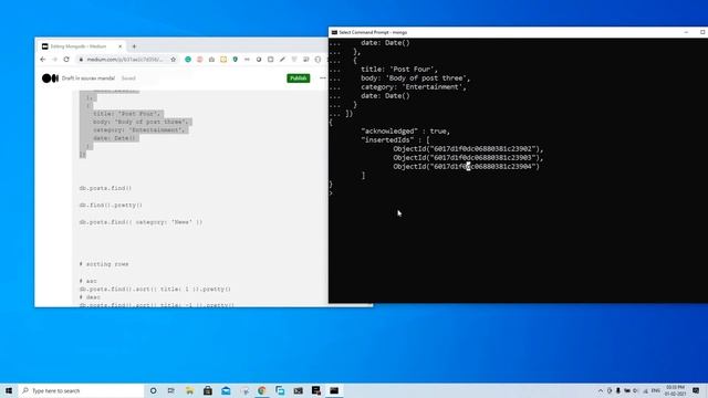mongo shell commands смотреть онлайн