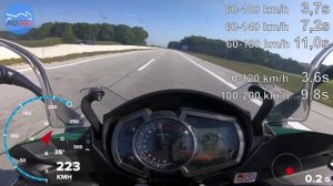 Kawasaki Z1000SX - GPS Test - ACCELERATION / ROLL ON / TOPSPEED