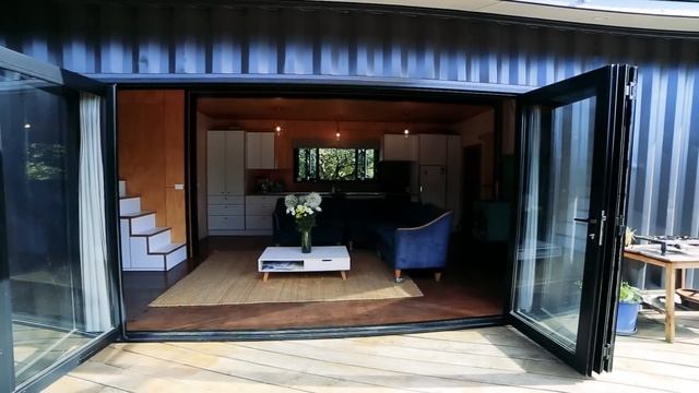 40ft Shipping Containers Transformed Into Amazing Off-Grid Family Home