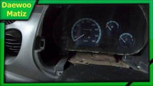 Снимаем панель приборов Daewoo Matiz