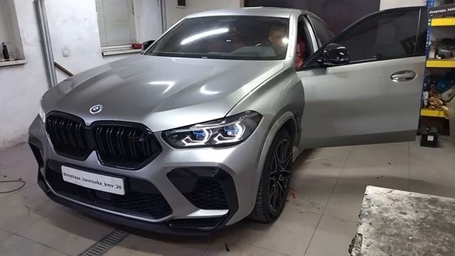 двойная тонировка на BMW X6 G06 смотреть онлайн
