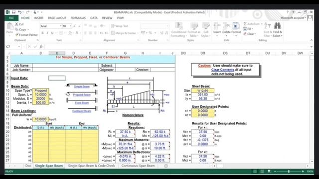 All Beam Analysis Through Excel Sheet lecture | #structuralengineering | CIVIL Software Tutorials смотреть онлайн