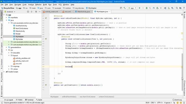 Recyclerview with Cardview in Android Studio Part 2: Item Click with Intent смотреть онлайн
