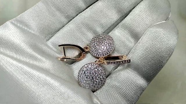 Серьги круглые с камнями смотреть онлайн