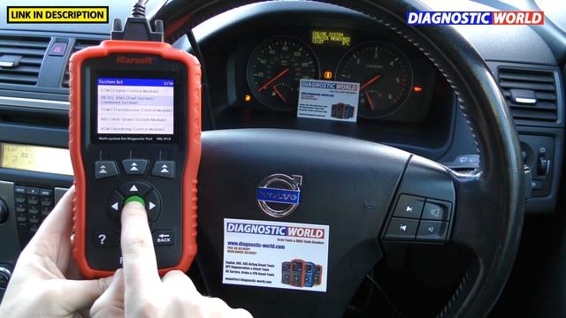 Reset Check Engine System Service Required i iCarsoft VOL v1.0 Demonstration Volvo & Saab смотреть онлайн