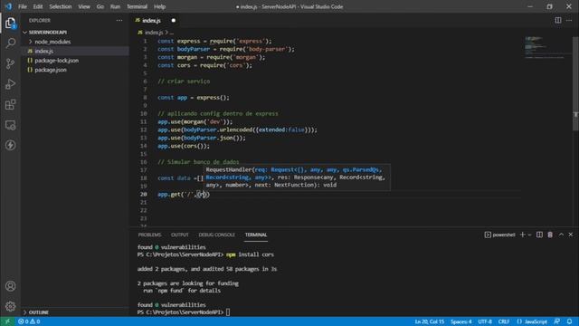 CONFIGURANDO NOSSO PRIMEIRO SERVER APIs NODE.JS DO ANO DE 2022 смотреть онлайн
