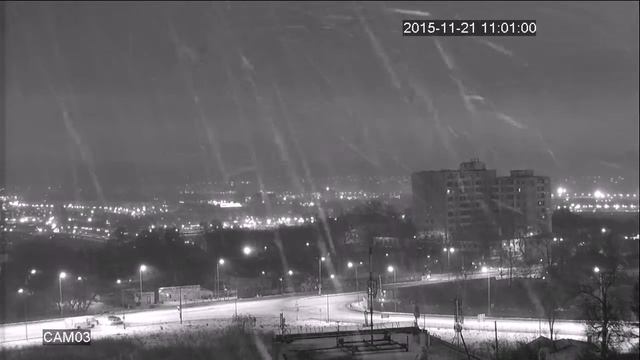 Tantos TSc-PL1080pAHDv (2.8-12) ночь, перекресток, снегопад, f=12 смотреть онлайн