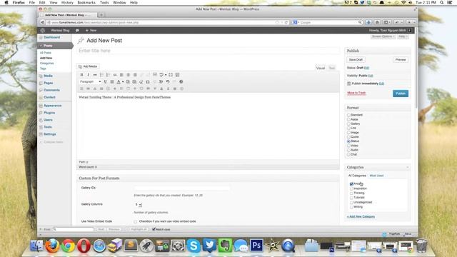 Status Post Format Wordpress смотреть онлайн