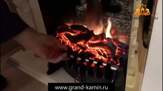 Dublin Дублин с черной патиной и с очагом Fobos Lux / Доставка клиенту/