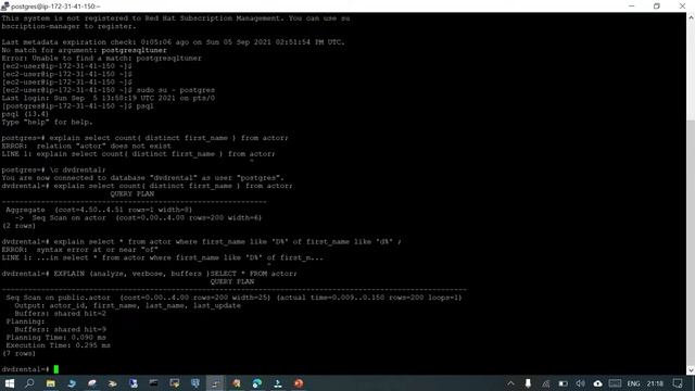 53 - PostgreSQL: Analyzing Queries with EXPLAIN смотреть онлайн