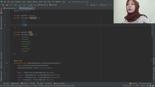 KOMPONEN - KOMPONEN PADA PROGRAM DI ANDROID STUDIO