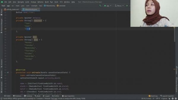 KOMPONEN - KOMPONEN PADA PROGRAM DI ANDROID STUDIO