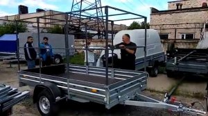 Установка высокого каркаса под тент на прицеп марки МЗСА 817703