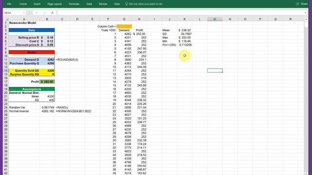 M7A1 Basic Monte Carlo in Excel смотреть онлайн