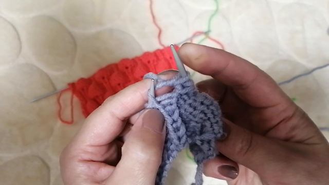 Узор спицами. Малинка, с каждым годом все больше набирает популярность. смотреть онлайн