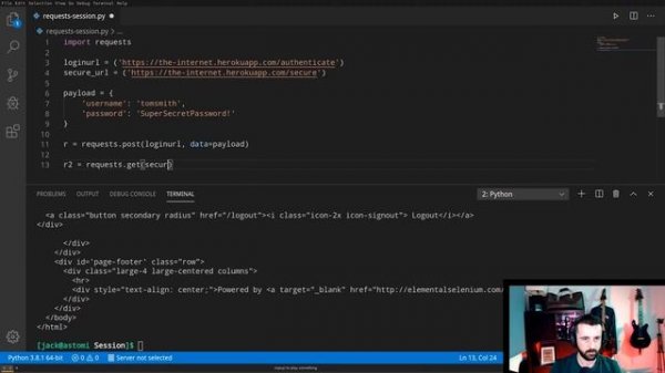 Web Scrape Websites with a LOGIN - Python Basic Auth