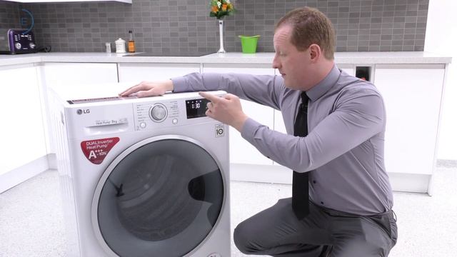 LG RC90U2AV3W Eco Hybrid Heat Pump Tumble Dryer review смотреть онлайн