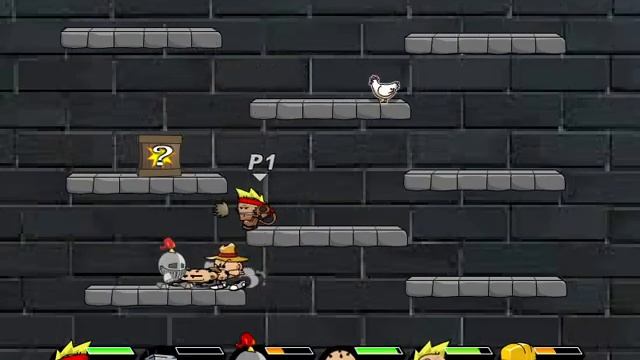 Chaos Faction 2 - Fighting In Wall Painted Black And Grass