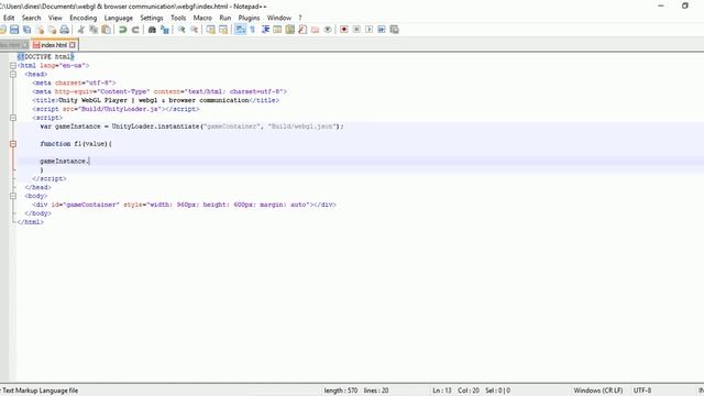 Unity WebGL: Interacting with browser scripting , calling unity script function from java script смотреть онлайн