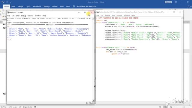 Python Important CSV AddColumn 34 Part 186 смотреть онлайн