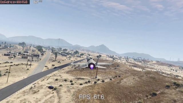 ? NVIDIA GeForce MX450 (GDDR6, 25W) - GTA V Gameplay Benchmarks (1080p)