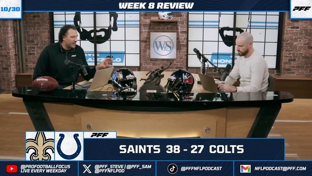 Saints vs. Colts Week 8 Game Review | PFF смотреть онлайн