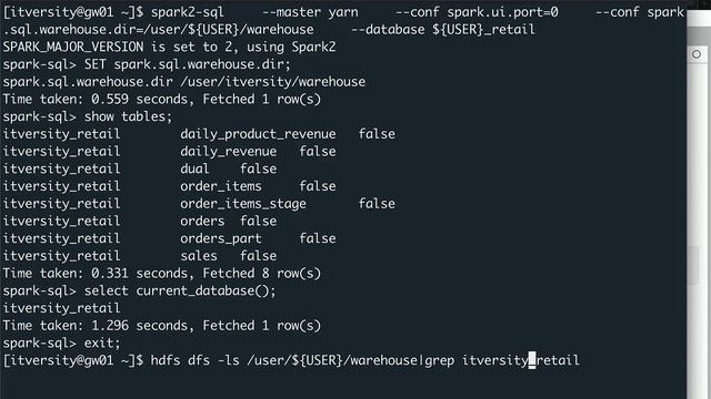 Data Engineering using Spark SQL - Getting Started - Understanding Warehouse Directory смотреть онлайн